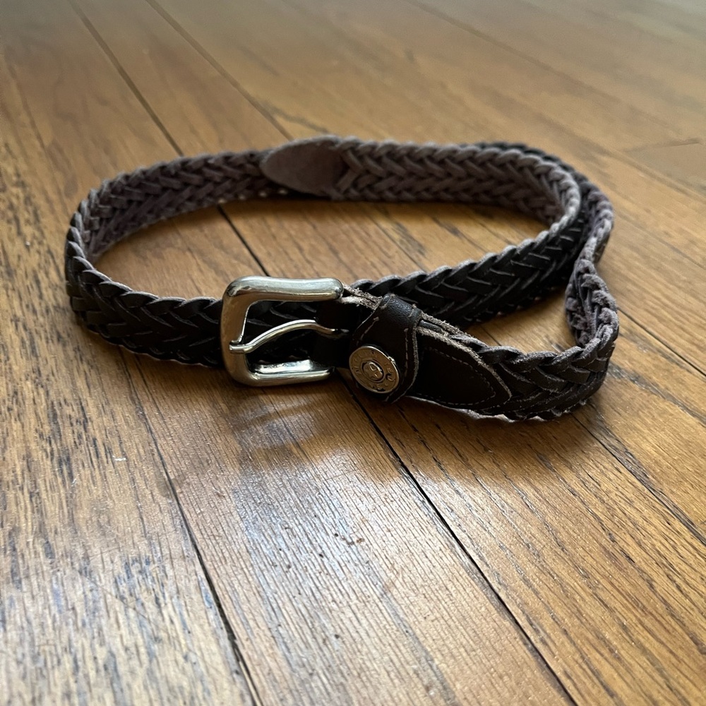 Braided woven belt